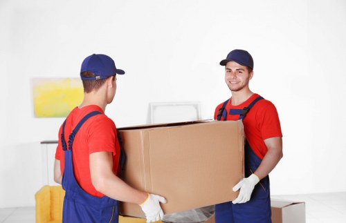 House removalists preparing a local move in Whitechapel