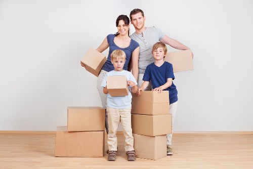 Organised packing supplies and labels for local moves in Whitechapel
