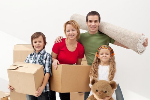 Newly settled home interior after a Whitechapel relocation