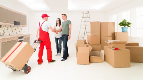 Professional Whitechapel van loading furniture for relocation