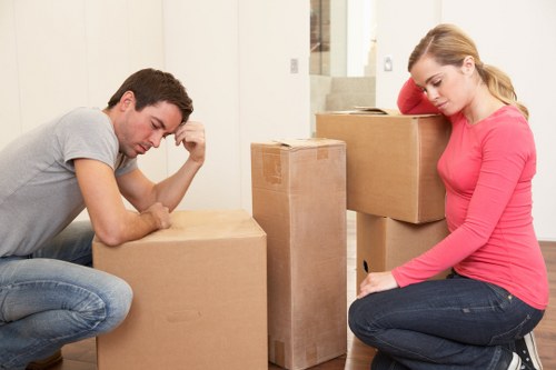 Careful unpacking and room organisation during a Whitechapel relocation
