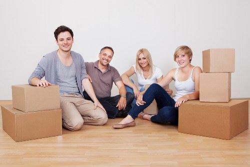 Removal van prepared for urgent move in East London