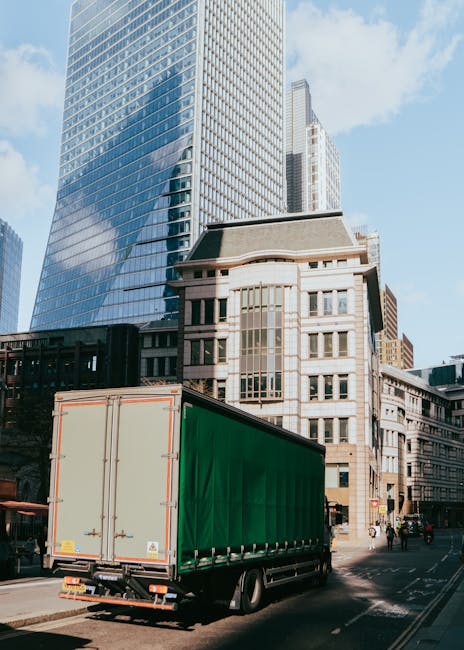 Two movers from Man and Van Whitechapel are inside a bright, spacious room with large, arched windows allowing natural daylight to illuminate the space. One mover, with curly hair and a beard, is stan